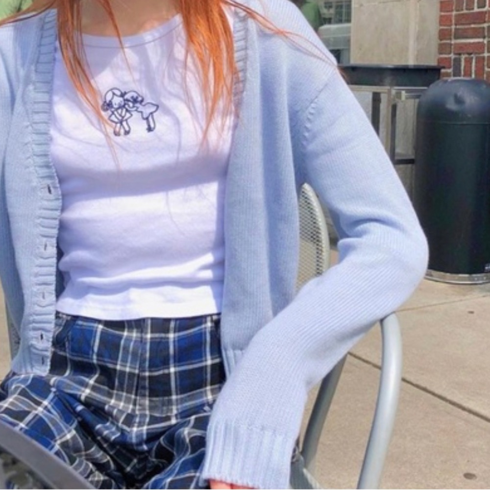 Brandy Melville Blue Billie Cardigan
